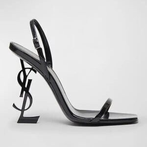 Saint Laurent Opyum Opium 110 YSL Heels Ankle Strap Leather Sandals Shoes